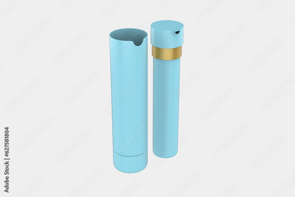 Matte Bottle with Pump Mockup Isolated On White Backround. 3d illustration Matte Bottle with Pump Mockup Isolated On White Backround. 3d illustration