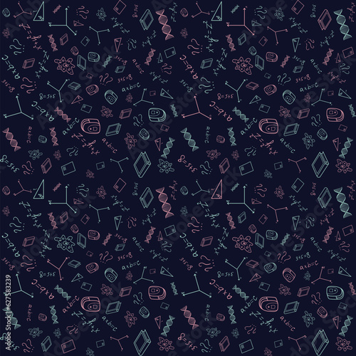 Wallpaper Mural Back to school seamless pattern. Vector background Torontodigital.ca