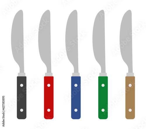 5色のナイフセット