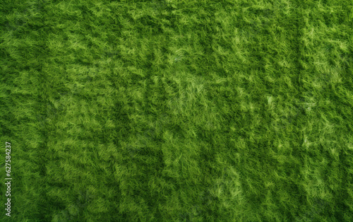 Top view artificial grass soccer field background texture