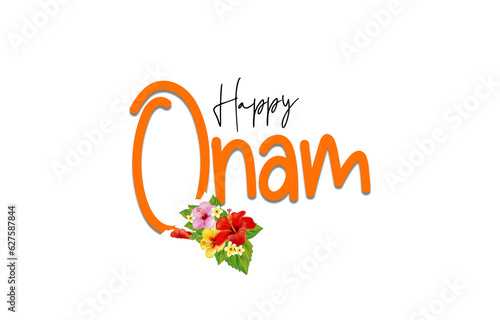 illustration for Happy Onam festival of South India Kerala