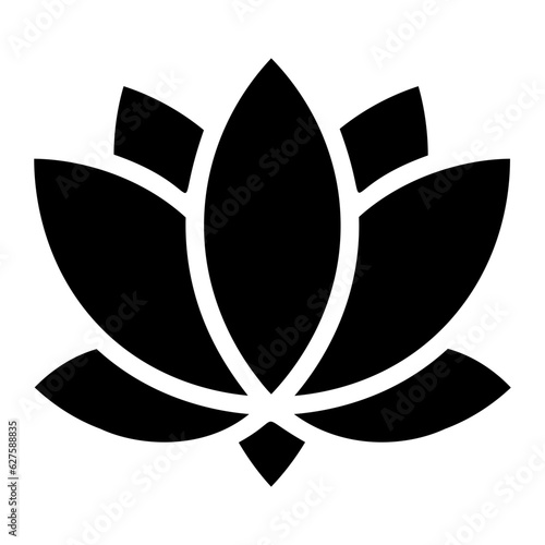 lotus glyph icon