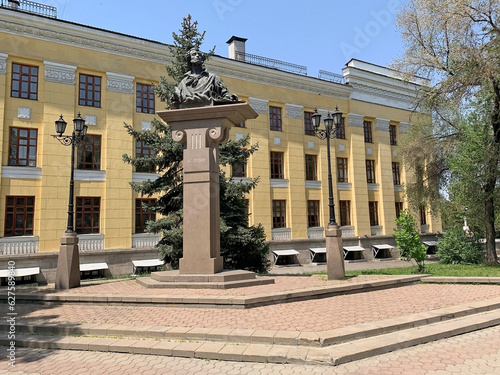 Pushkin monument in Almaty, Kazakhstan