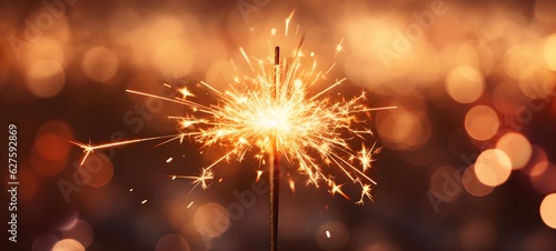 Vibrant Sparkler - A New Year's Celebration Background
