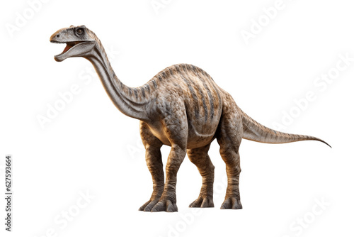 Diplodocus Brontosaurus Dinosaur Isolated on Transparent Background. Generative AI © zainab