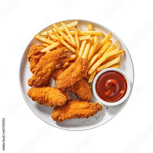 Plate of Chicken Strips and...