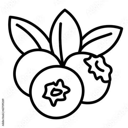 Borówki jagody kolorowanka