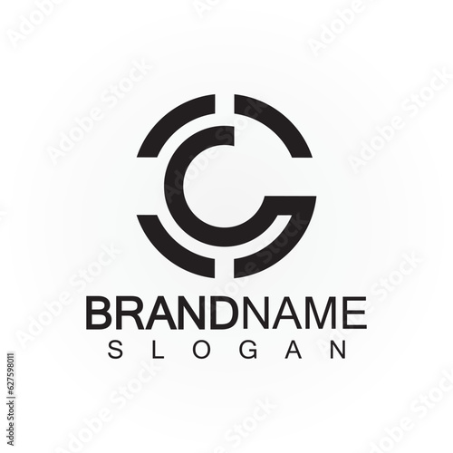 Alphabet letters monogram logo CS,SC,S and C, elegant and Professional letter icon design