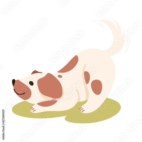 Dog Puppy with Cute Snout as Home Pet Animal Vector Illustration