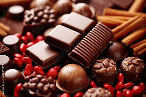 close up of chocolate candy