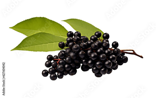 Elderberry isolated on transparent background. AI