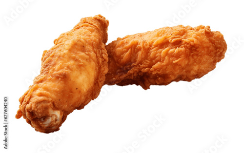 Irresistible Fried Chicken on transparent background. AI