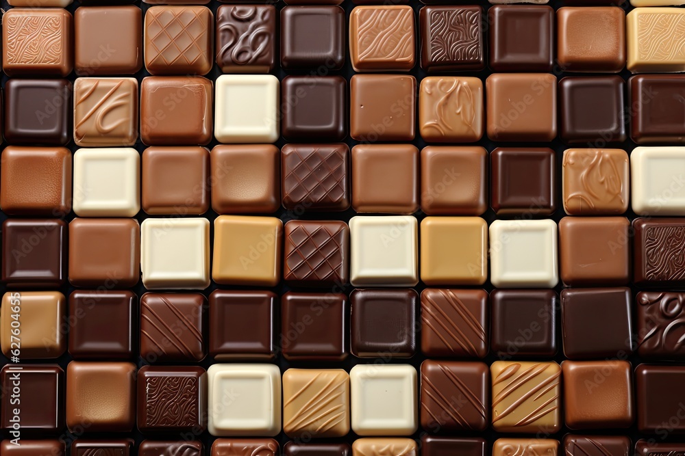 Fototapeta premium close up of chocolate candy