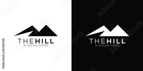 Minimal and Trendy hill Logo design vector template