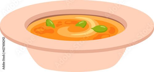 Plate With Pumpkin Porridge