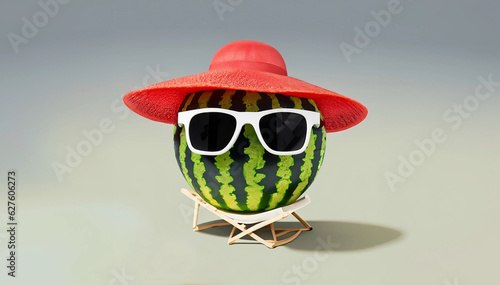 Watermelon Sunbathing 