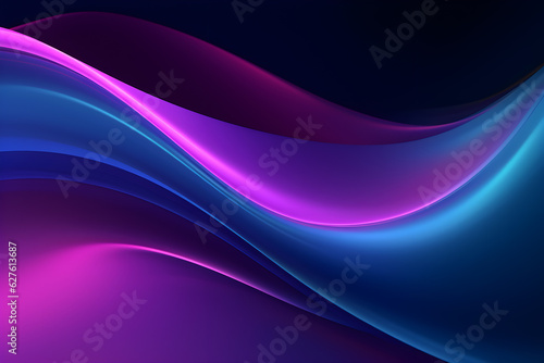 digital abstract wave gradient blue background, AI generate