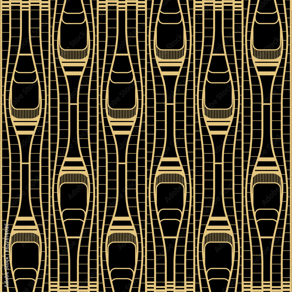 Art Deco Pattern Geometric Textile Template Art Deco Pattern Geometric Textile Template