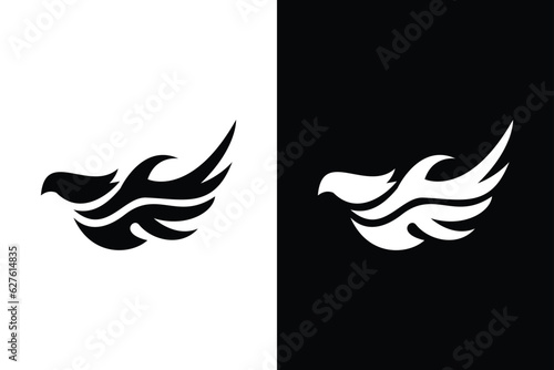 Abstract concept black and white color. Suitable for symbol, logo, company, brand name, icon, luxury, elegant, premium logo and many more.