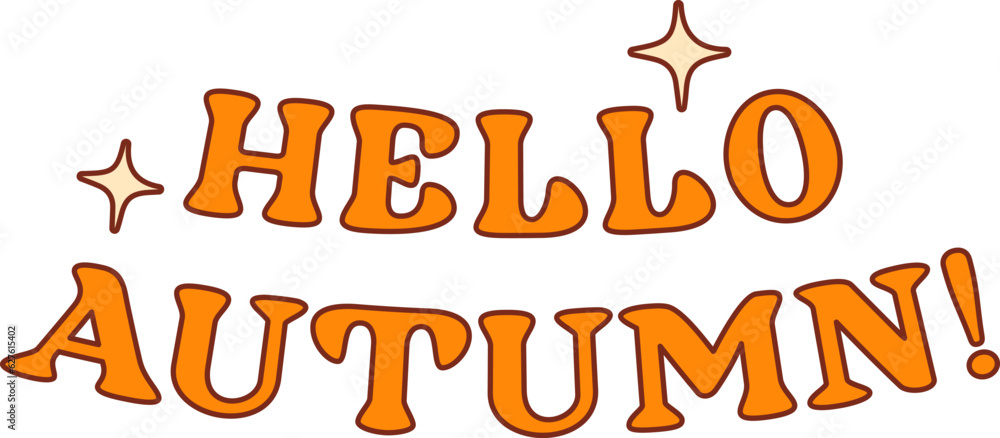 Fototapeta premium Hello Autumn Sticker