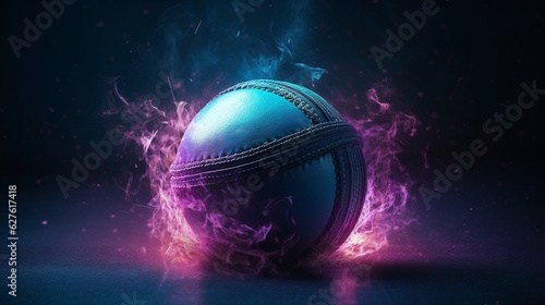 Dynamic Cricket Ball in Action, Ideal for Cricket Enthusiasts and Pros © Akash