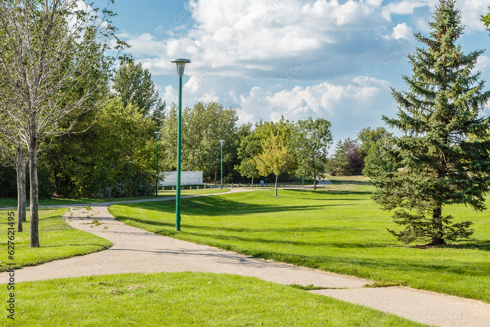 Archibald McDonald Park in the city of Saskatoon, Canada