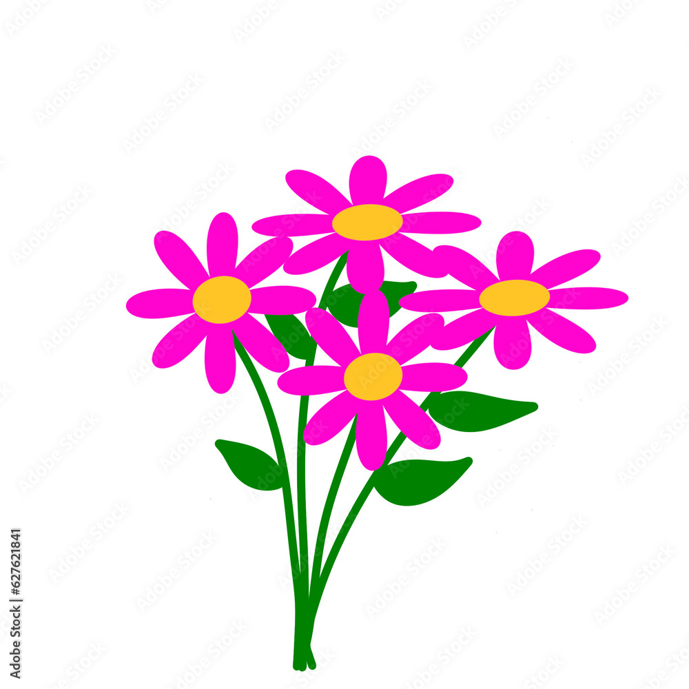  beautiful flower plant painting png
