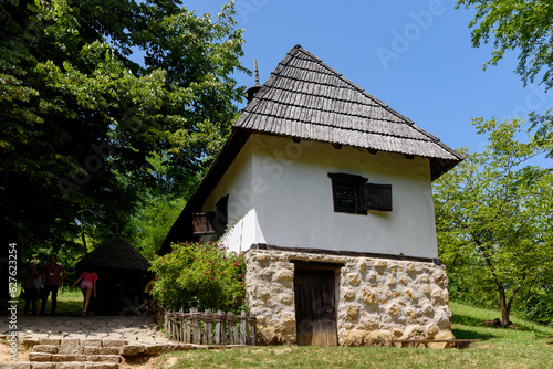 Fotografía Trsic, Serbia - July 13, 2023: Birth house of Vuk Stefanovic Karadzic in Trsic, Serbia