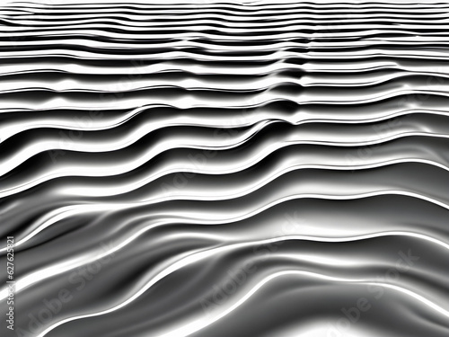 abstract metal liquid wavy background. Generative AI