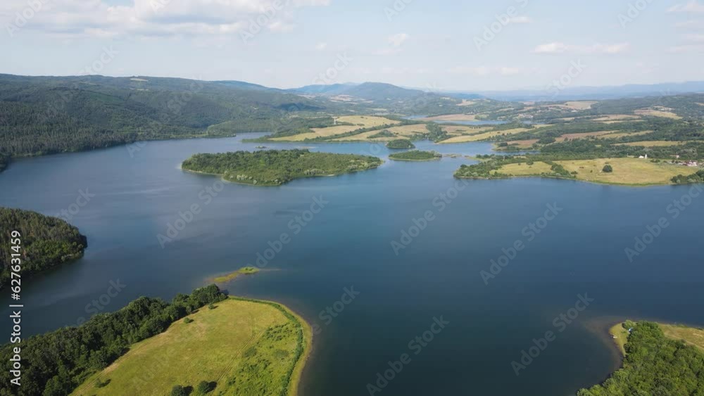 Aerial view of Yovkovtsi Reservoir, Veliko Tarnovo Region, Bulgaria Aerial view of Yovkovtsi Reservoir, Veliko Tarnovo Region, Bulgaria