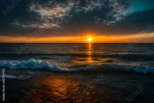 sunrise in the sea © Pretty Panda