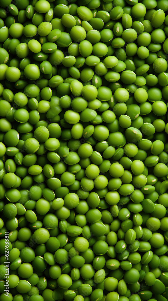 Green lentils as a background. Top view, flat lay. created with generative AI technology. Green lentils as a background. Top view, flat lay. created with generative AI technology.