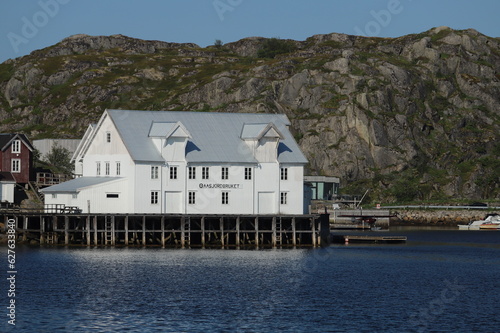port de l'ile de Skova, Norvège, Lofoten