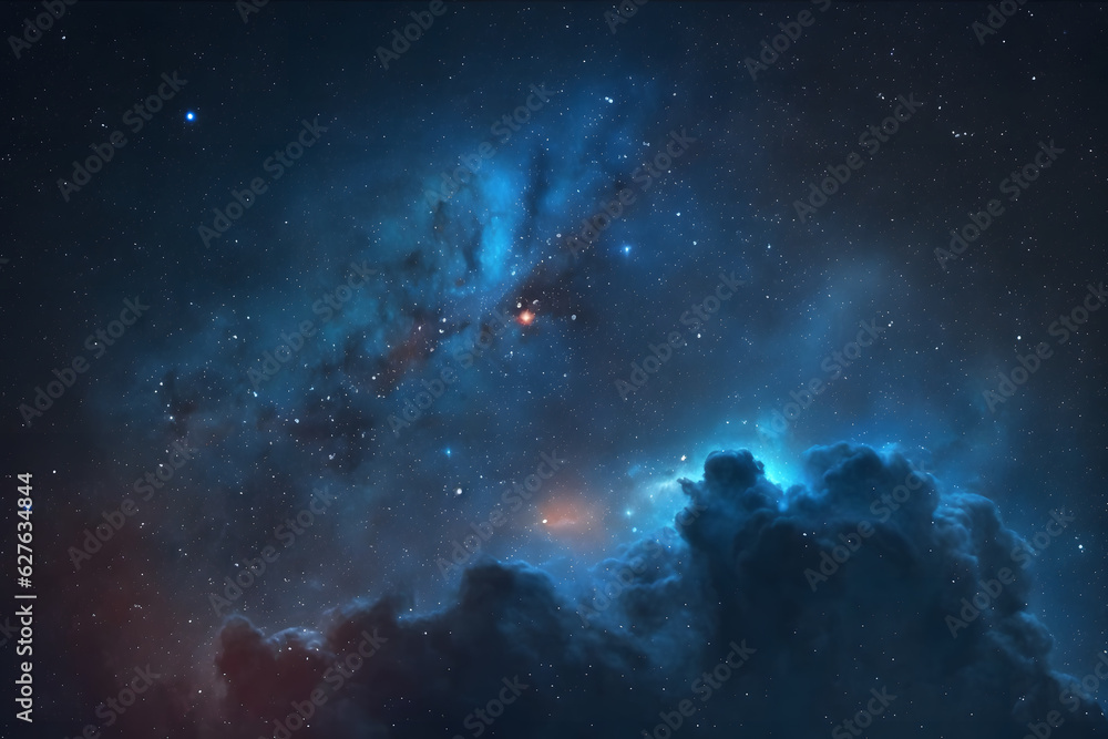 Fototapeta premium Night sky - Universe filled with stars, nebula and galaxy