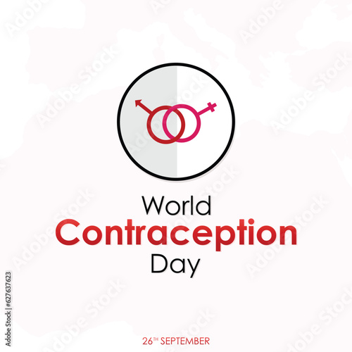 World Contraception Day web banner or social media post template