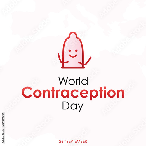 World Contraception Day background for social media post template