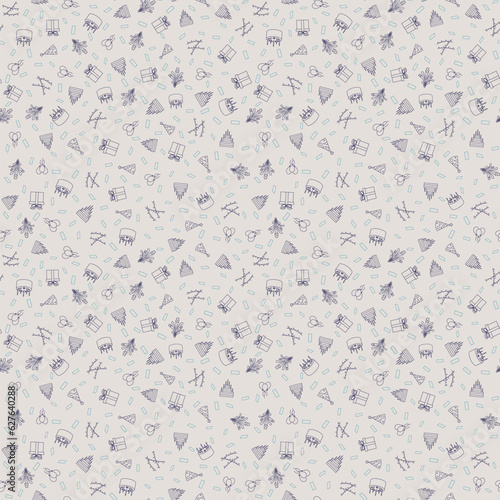 Wallpaper Mural Happy birthday vector pattern background. Fun hand drawn party seamless background with cakes, gift boxes, balloons and party decoration. Great for birthday parties, textiles, banners, wallpapers. Torontodigital.ca