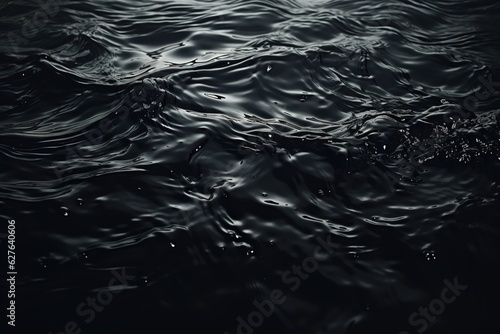 dark cold water surface