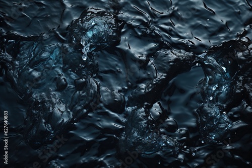 dark cold water surface
