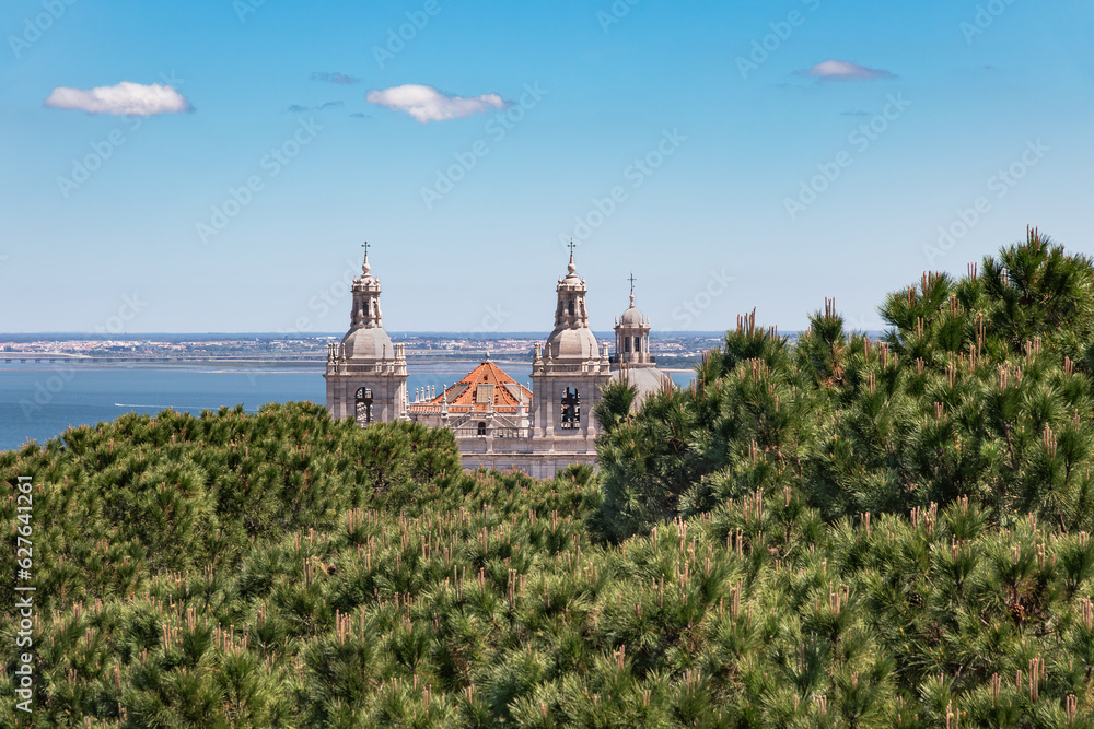 View of Igreja de Sao Vicente de Fora from Castelo de Sao Jorge, Lisbon, Portugal