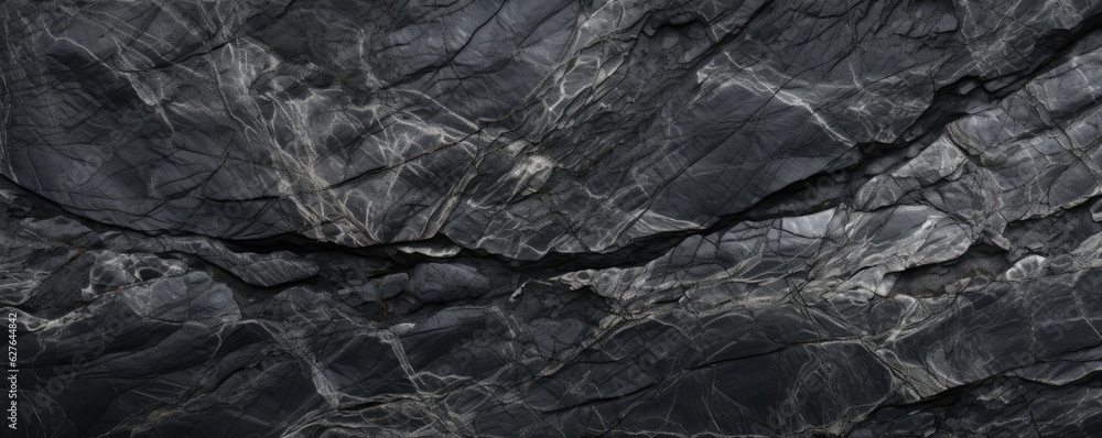 Abstract granite pattern on wet black stone, realistic coal, energy panorama. Generative Ai. Abstract granite pattern on wet black stone, realistic coal, energy panorama. Generative Ai.