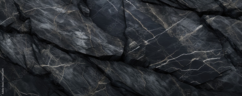 Abstract granite pattern on wet black stone, realistic coal, energy panorama. Generative Ai. Abstract granite pattern on wet black stone, realistic coal, energy panorama. Generative Ai.