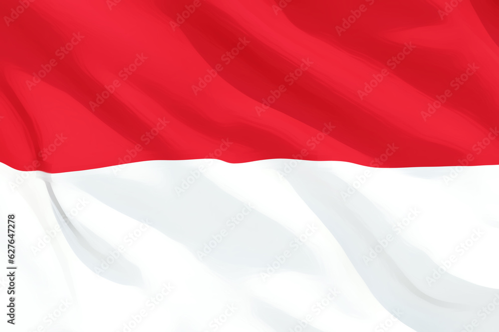 Obraz premium 78th Happy Indonesia independence day, 17 Agustus 2023 Vector number logo design,flag indonesia
