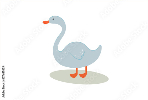 Gray goose for the English alphabet