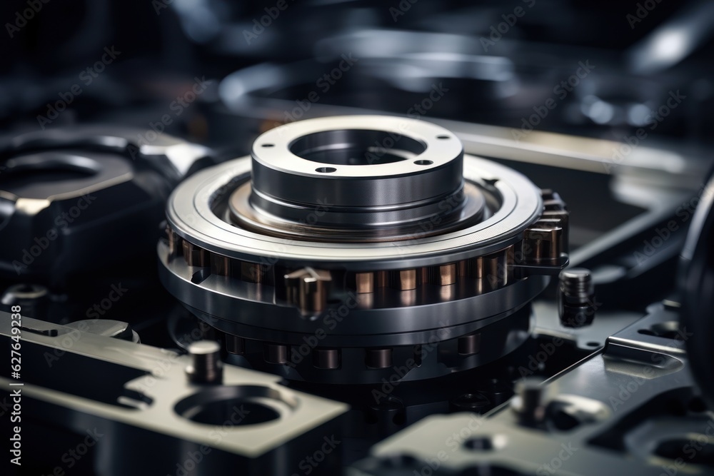 High precision machine parts. AI generated High precision machine parts. AI generated