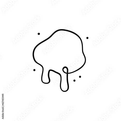 Paint Splash Line Style Icon Design