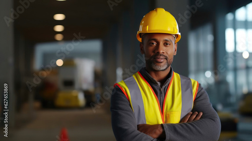 Confident Construction Site Manager