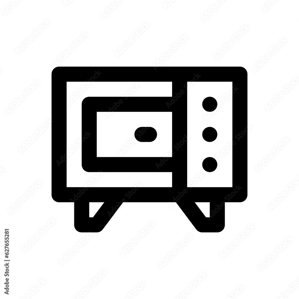 microwave line icon microwave line icon