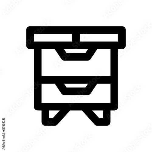 nightstand line icon
