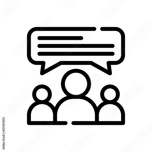 conversation line icon